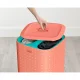 Joseph Joseph Tota Pop 60L Laundry Separation Basket with Lid, Coral