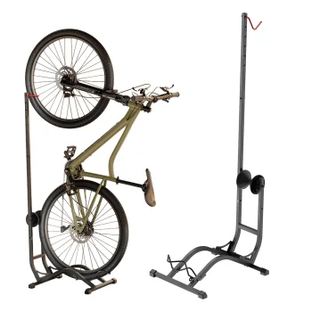 Maclean MC-170 Freestanding Bike Stand, Vertical/Horizontal, Steel, 35kg