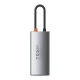 Baseus Metal Gleam Series 4in1 USB-C Hub (USB 3.0, USB 2.0, HDMI, PD) Grey