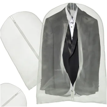 Transparent Clothes Cover for Suits and Garments 60 x 120 cm