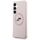 Karl Lagerfeld Silicone Karl & Choupette Heads MagSafe Phone Case Cover Samsung Galaxy S25 FE - Pink