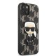 Karl Lagerfeld iPhone 13 mini Case Monogram Ikonik Patch Black