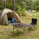 MultiGarden Folding Camping Table 95x55 cm, Black