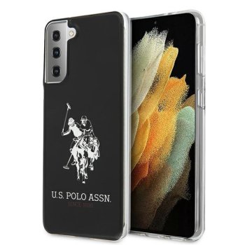 Samsung Galaxy S21 (SM-G991) US Polo Shiny Big Logo Case Cover (USHCS21STPUHRBK), Black