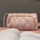 Two-Compartment Folding School Pencil Case Pouch, Pink