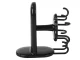 Rotating Kitchen and Bathroom Hanger with 8 Hooks, Black