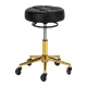 Hairdresser Stool Gabbiano D054G Black and Gold