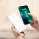 Wozinsky W11-W 10000mAh 10W Power Bank with Built-in Cables and Flashlight, White