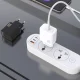 Dudao A27CEU 25W GaN USB-C Wall Charger with Cable, White