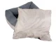 Soft Pet Bed for Dogs and Cats with Removable Cushion, 58x58 cm, Grey