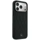 Mercedes Leather Crossed Lines MagSafe Case for iPhone 17 / 18 Pro Max - Black