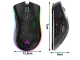 Wireless Mouse 2.4GHz with RGB Backlight, 1600 DPI, Black