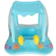 Inflatable Swimming Ring for Kids with Seat and Canopy, Blue, 72 cm