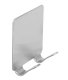 Razor Holder Wall Hanger with Two Hooks, Silver
