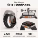 Tech-Protect Glass Ring Tempered Glass for Apple Watch Ultra 49mm, 2-Pack, Black