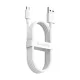 Micro USB Cable Set Baseus Simple Wisdom 2.1A 1.5m White 2-Pack