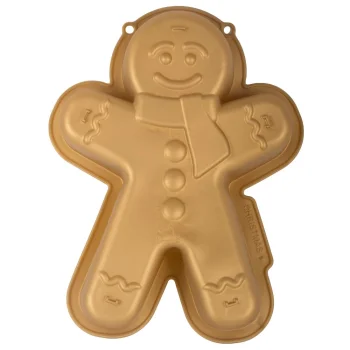 Silicone Baking Mold for Christmas Cookies, Large, Gold