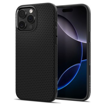 Spigen Liquid Air "T" MagSafe Case for iPhone 16 Pro, Matte Black