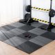 60x60 cm Foam Puzzle Mat Set for Gym, Grey and Black