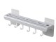 Wall-Mounted Knife and Kitchen Utensil Holder with 6 Hooks