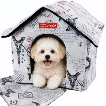 Pet House Bed for Dogs and Cats XL, Beige