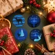 Decorative Christmas Stickers on a Roll 500 pcs 4cm