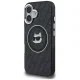 Karl Lagerfeld IML Choupette Head Logo MagSafe Case for iPhone 16, Black