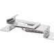 Frameless License Plate Holder, Steel, 2 pcs, Silver
