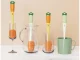 Long Bottle and Glass Cleaning Brush with Sponge 3in1, Mixed Colors