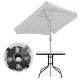 Multigarden Garden Table 80x80 cm, with Parasol Hole, Black