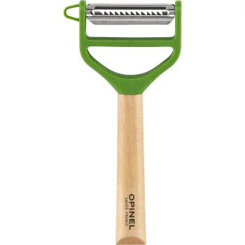 Opinel T-Duo Wood Peeler, Beige / Green