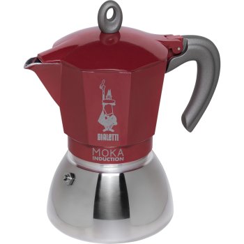 Bialetti MOKA Induction 6TZ Espresso Maker, Red