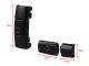 Elastic No-Tie Shoelaces with Metal Lock Buckle for Shoes, 100 cm, Black