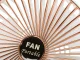 Wireless Desk Fan, White/Gold