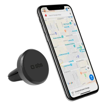 Sbs TESUPPEASYMAGK Magnetic Car Smartphone Holder for Air Vent, Black