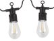 Garden string light garland with 20 LED bulbs, warm white