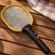 Electric Mosquito Swatter with UV Lamp and USB Charging, Black/Yellow