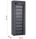 Massido Textile Shoe Cabinet, Graphite