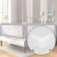 ECOTOYS Toddler Bed Rail Guard 200 cm, Safety Barrier for Kids Co-Sleeping