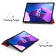 Lenovo Tab M10 (3rd Gen) (TB-328FU) Trifold Stand PU Leather Hard Protective Cover Case, Red