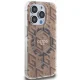 Guess IML GCube MagSafe Case for iPhone 15 Pro Max, Brown