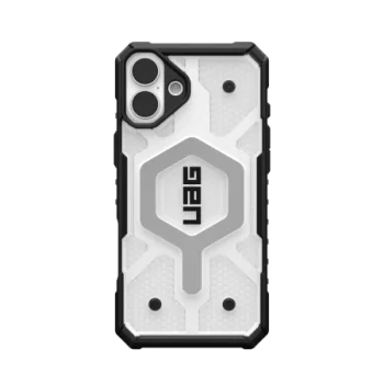 UAG Pathfinder Clear Magsafe iPhone 16 Plus Case - White