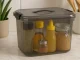 Storage Box with Lid and Handle, 20L, Black