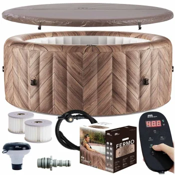 Mspa Fermo Inflatable Spa Hot Tub with Hydromassage, 6-Person