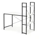 ModernHome computer desk with shelves, office table, white