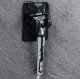 Razor Holder Wall Hanger with Two Hooks, Black