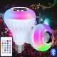 LED Light Bulb E27 with Bluetooth Speaker + Remote Control