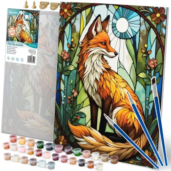 Massido Paint by Numbers Fox, 40x50 cm