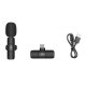 Puluz PU3151B Wireless Lavalier Microphone (2 pcs), USB-C, Black