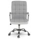 Sofotel Benton Fabric Ergonomic Office Chair, Grey and White